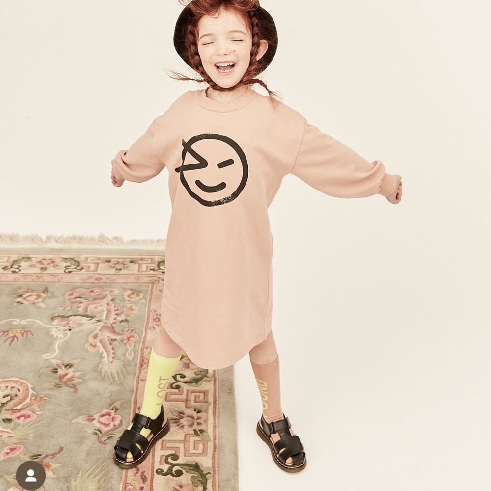 Wynken little girls dress in orange